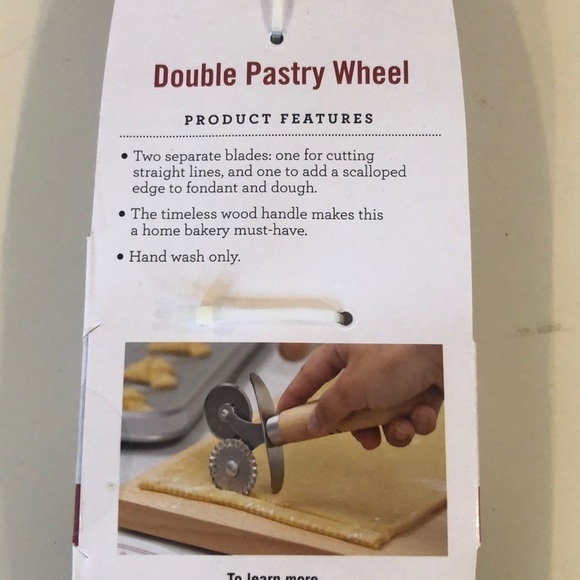 NWT Cake Boss Double Pastry Wheel - Picture 3 of 5